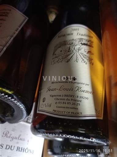 Jura No se traduce. Jean-Louis Roemer Savagnin Tradition 2015