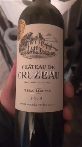 Bordeaux Pessac-Léognan Château Cruzeau 2015