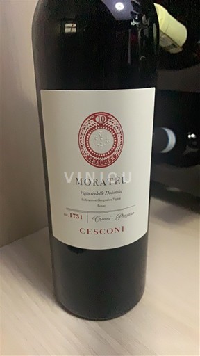 Viner Rouge sec Moratèl Cesconi 2019 Italien Trentino-Alto Adige Vigneti delle Dolomiti IGT