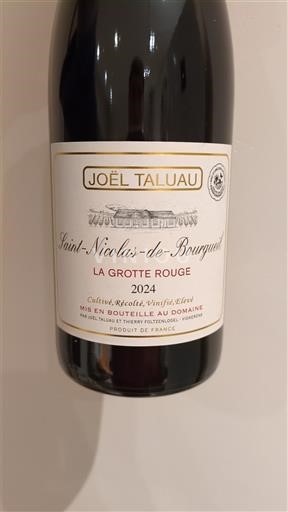 Vinuri Rouge sec La Grotte Rouge Joël Taluau 2024 Franța Valea Loarei Saint-Nicolas-De-Bourgueil AOC