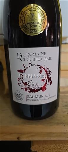 Loire Valley Saumur Domaine La Guilloterie L'Étonnante 2023