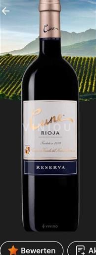 La Rioja Rioja Cune Reserva Ikke årgangsbestemt