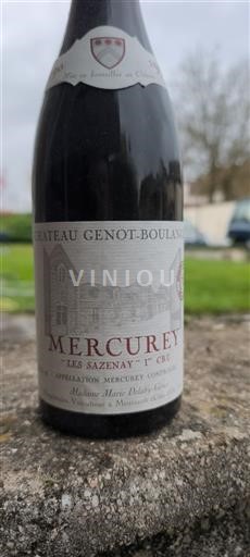 Bourgondië Mercurey Premier Cru Château Genot-Boulanger Les Sazenay 1er Cru Niet-geïntegreerd