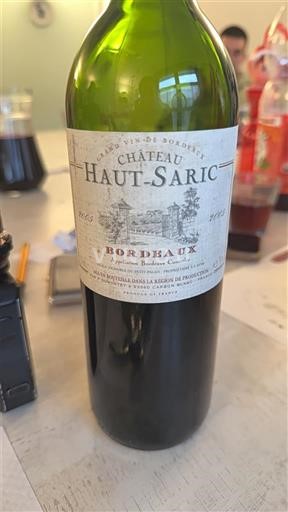 Burdeos Bordeaux Château Haut-Saric Sin añada