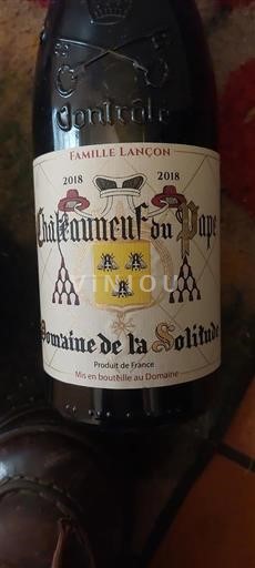 Údolí Rhôny Châteauneuf-du-Pape Domaine La Solitude 2018