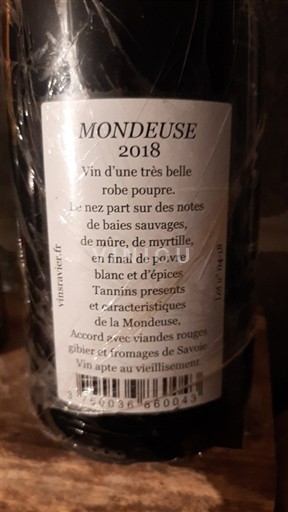 Savoyen und Bugey Mondeuse Philippe & Sylvain Ravier 2018