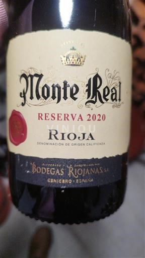 Rioja Bodegas Riojanas Monte Real Reserva 2020