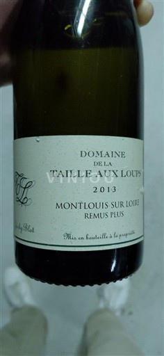 Loire Valley Montlouis-sur-Loire Domaine La Taille aux Loups Remus Plus 2013