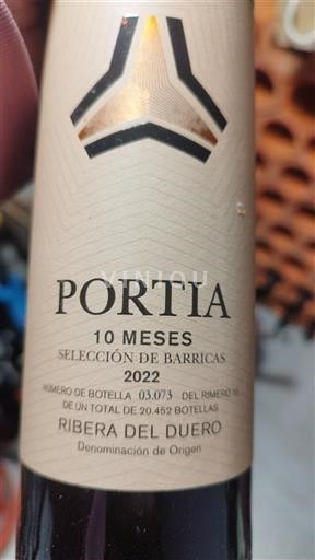 Castilien og León Ribera del Duero Portia 10 Meses Selección de Barricas 2022