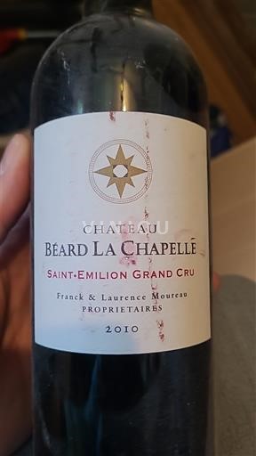 Bordeaux Saint-Émilion Grand Cru Château Béard La Chapelle 2010