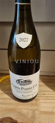 Borgoña Chablis Premier Cru Vocoret & Fils Réserve de Famille 2022