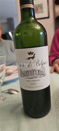 Bordéus Haut-Médoc Château Belgrave Diane de Belgrave 2015