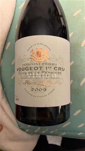 Burgund Vougeot Premier Cru Domaine Pierre Laforest Clos de la Perrière Monopole 2009