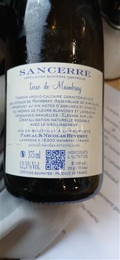 Loiren laakso Sancerre Pascal & Nicolas Reverdy Terre de Maimbray 2024