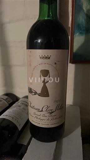 Bordeaux Pauillac Grand Cru Château Clerc Milon 1971