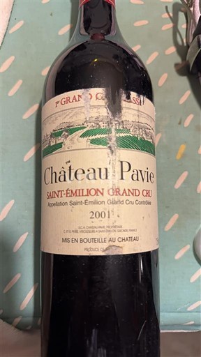 Bordeaux Saint-Émilion Grand Cru Grand Cru Château Pavie 2001