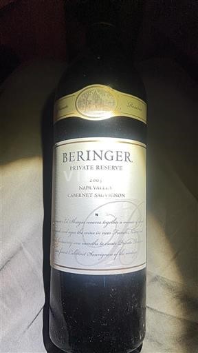 California AVAs Napa Valley BERINGER Private Reserve 2005