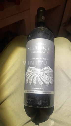 Viner Rouge sec Knights Valley BERINGER 2012 USA Kaliforniska AVA Knights Valley AVA