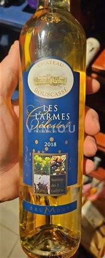 Sudoeste Pacherenc-du-vic-bilh Château Bouscassé Les Larmes Célestes 2018