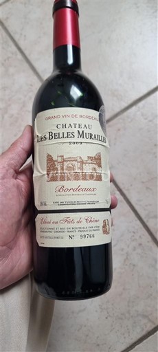 Bordeaux Château Les Belles Murailles Icke årgångsbetecknad