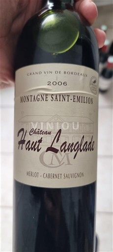 Bordeaux Montagne-saint-émilion Château Haut Langlade 2006