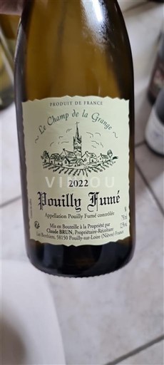 Dolina Loare Pouilly-fumé Le Champ de la Grange 2022