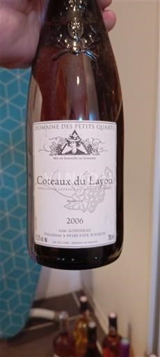 Thung lũng sông Loire Coteaux-du-layon Domaine S Petits Quarts 2006