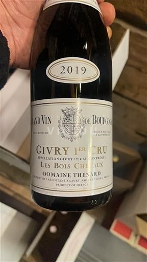 Bourgogne Givry Premier Cru Domaine Thénard Les Bois Chevaux 2019