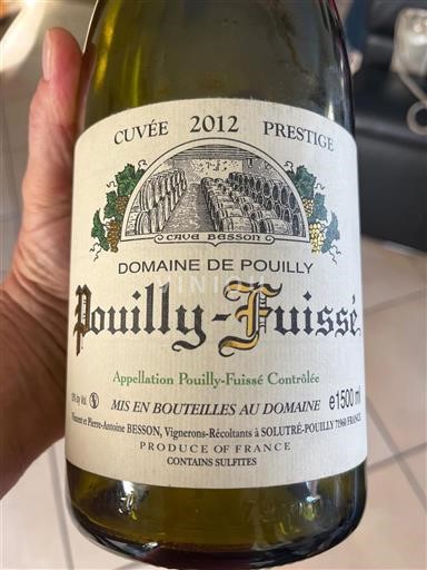 Borgoña Pouilly-fuissé Domaine Pouilly Prestige 2012