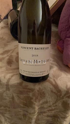 Borgoña Chassagne-Montrachet Vincent Bachelet 2018
