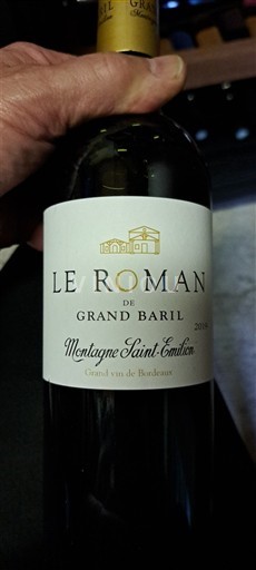 Bordeaux Montagne-saint-émilion Grand Baril Le Roman 2018