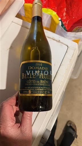 Thung lũng Rhône Côtes-du-rhône Domaine La Belle Feuille 2010