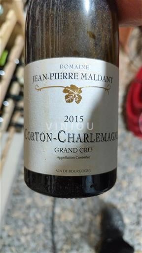Bourgogne Corton-charlemagne Grand Cru Domaine Jean-Pierre Maldant 2015