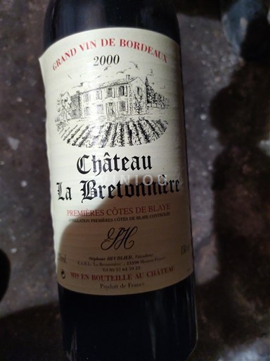 Bordeaux Non specificato Château La Bretonnière 2000