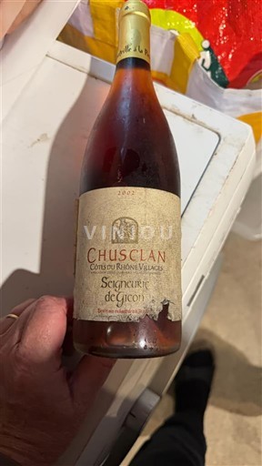Rhônen laakso Côtes-du-rhône-villages Chusclan Seigneur de Gicon 2003