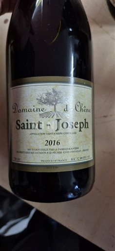Rhône Valley Saint-Joseph Domaine Chêne 2016