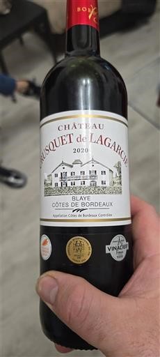 Burdeos Blaye-Côtes de Burdeos Château Pasquet de Lagarcie 2020