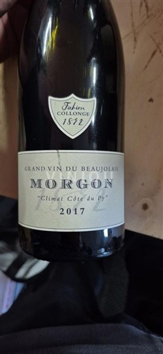 Beaujolais Morgon Julien Collonge Climat Côte du Py 2017