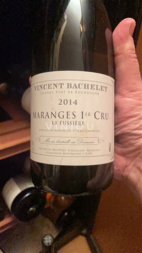 Burgundy Maranges Premier Cru Vincent Bachelet La Fussière 2014