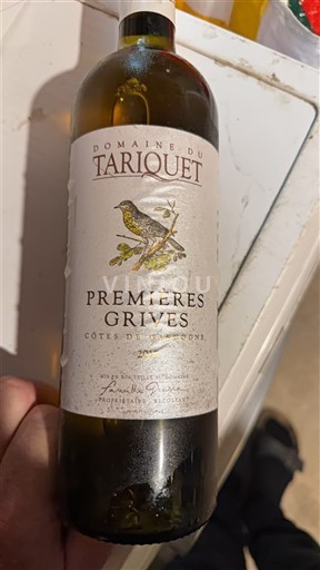 Jugozahod Côtes de Gascogne Domaine Tariquet Premières Grives 2015