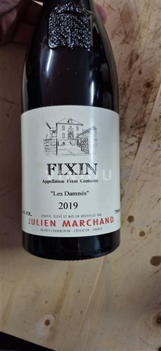 Bourgogne Fixin Julien Marchand Les Damnés 2019