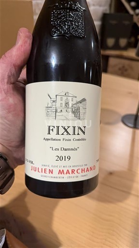 Vina Rouge sec Les Damnés Julien Marchand 2019 Francija Burgundija Fixin AOC