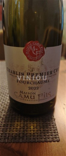 Bourgondië Chablis Premier Cru Maison CAMU Fils Fourchaume 2022