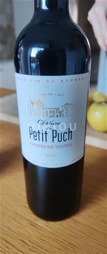 Bordeaux Graves-de-Vayres Château Petit Puch 2012