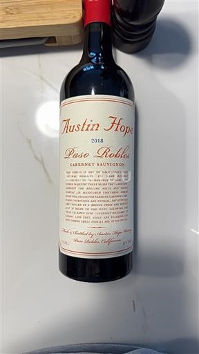 Kalifornijske AVA Paso Robles Austin Hope Paso Robles Cabernet Sauvignon 2018