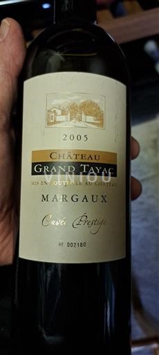 Bordeaux Margaux Château Grand Tayac Prestige 2005