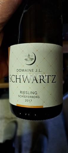 Alsazia Non specificato Domaine J.L. Schwartz Schieferberg 2017