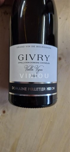 Burgundy Givry Domaine Pelletier Hibon Vieilles Vignes 2023