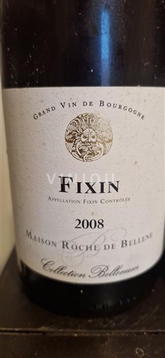 Bourgogne Fixin Maison Roche de Bellene Collection Bellenum 2008