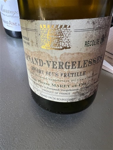 Burgundi Pernand-vergelesses Premier Cru Pierre MAREY & Fils 2007